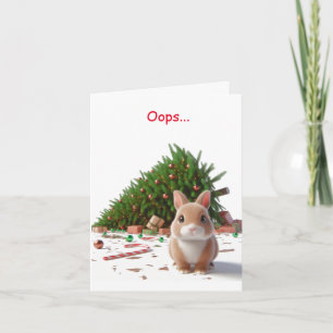 Naughty Bunny jul Kort