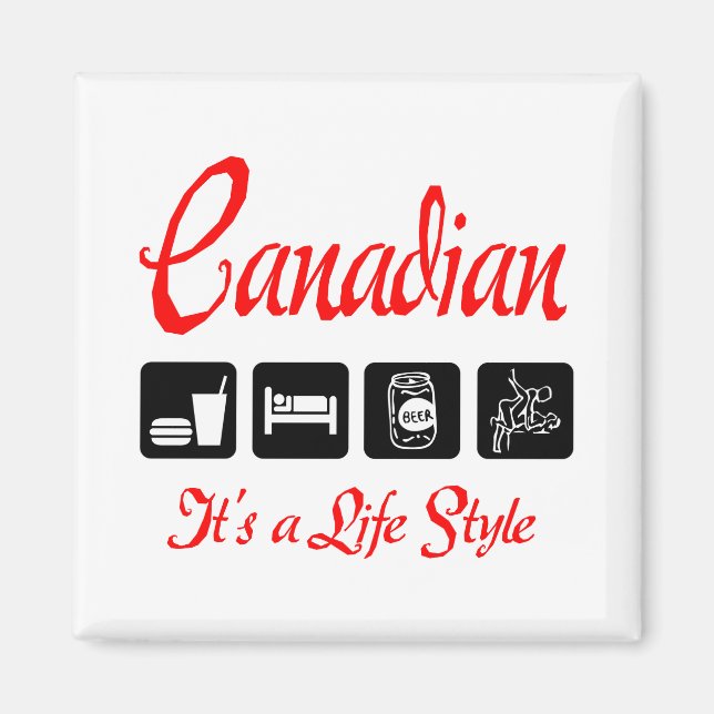 Naughty Canadian Magnet (Framsidan)