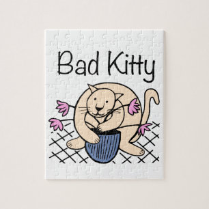 Naughty Cat Tecknad Pussel