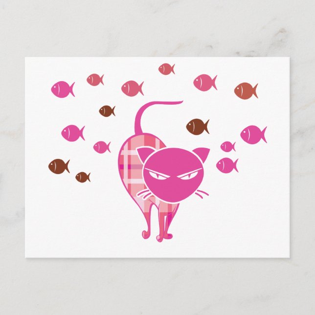 Naughty Cat Vykort (Framsida)