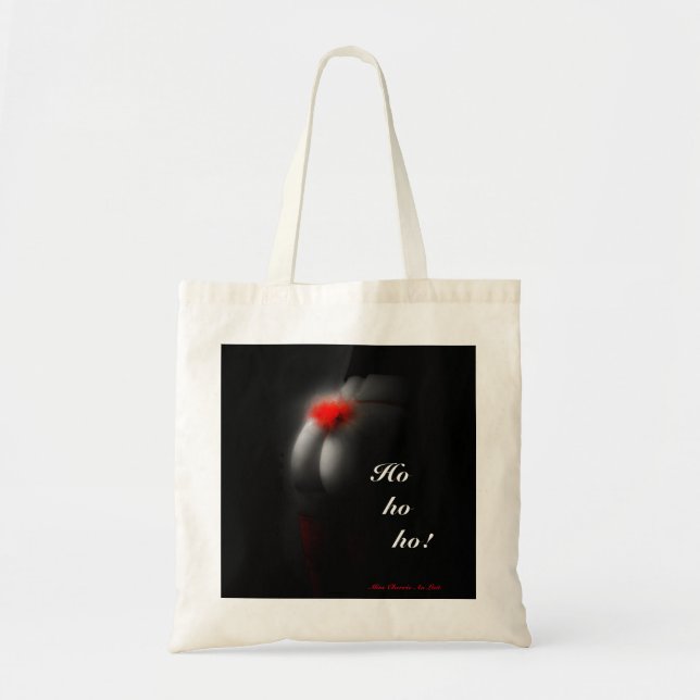 Naughty Cheeky jul Shopper Bag Canvas Tote Tygkasse (Framsidan)