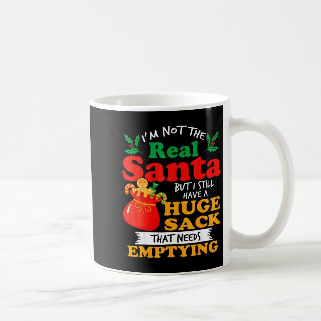 Naughty Christmas For Men Huge Package Sack Dirty  Kaffemugg (Höger)