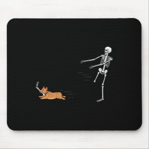 Naughty Corgi Hund Roligt Skeleton Halloween Musmatta
