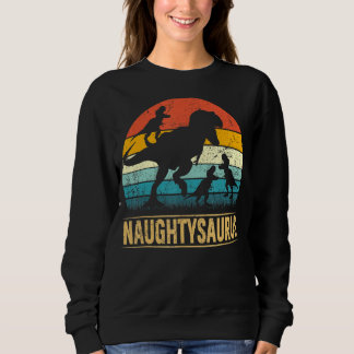 Naughty Dinosaur T Rex Naughtysaurus 3 Kids Familj Shirt