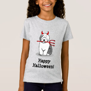 Naughty Djävulen Old English Sheepdog (Grått 1) T Shirt