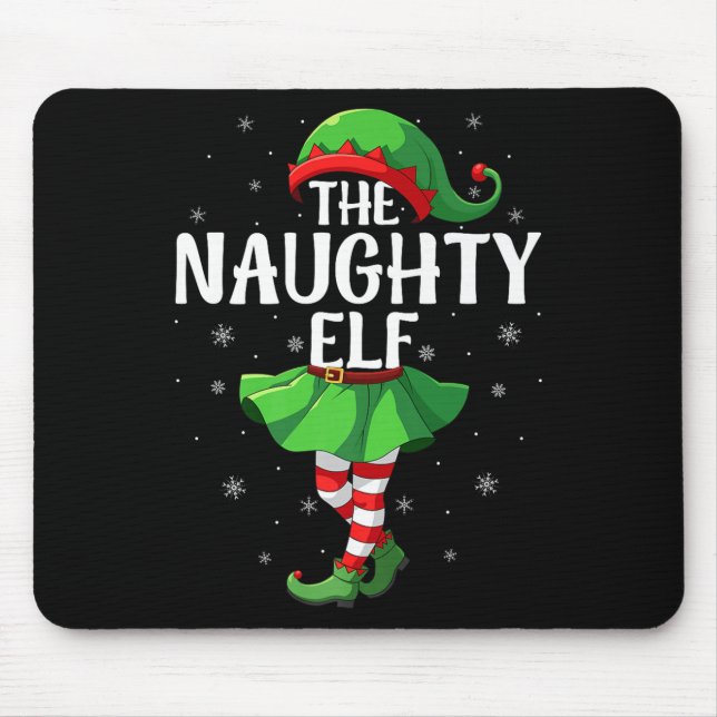 Naughty Elf Christmas Girls Women Elf Squad Xmas F Musmatta (Framsidan)