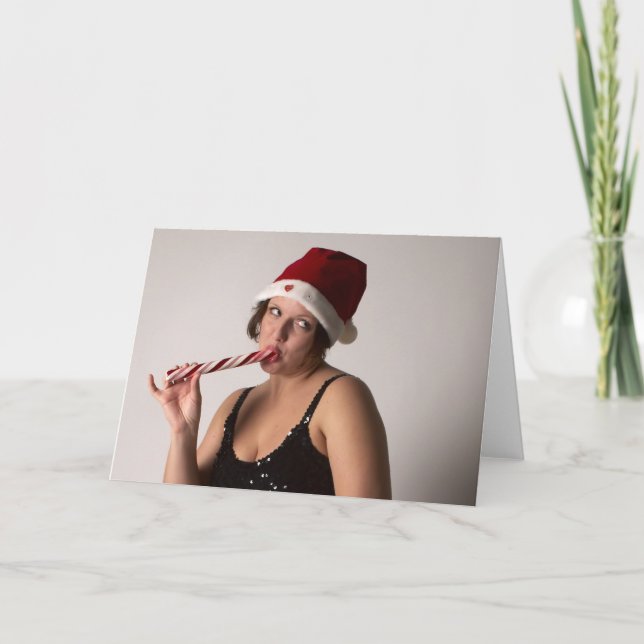 Naughty Elf Helgkort (Framsida)