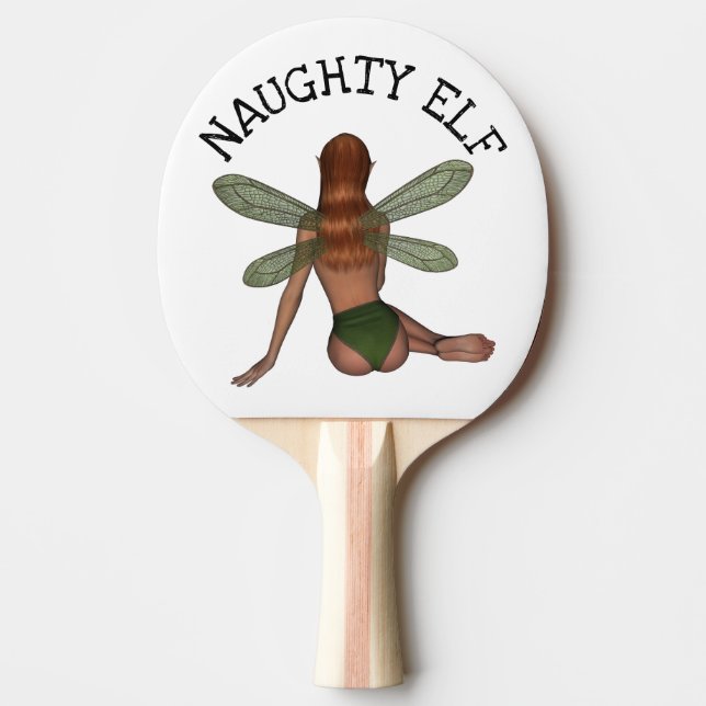 NAUGHTY ELF PADDLES, PING PONG PINGISRACKET (Framsidan)