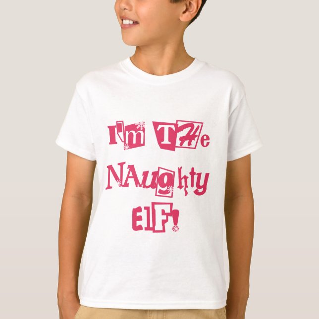 Naughty Elf T-shirts och Gifts (Framsida)