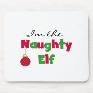 Naughty Elf T-shirts och Gifts Musmatta