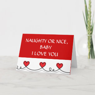 NAUGHTY ELLER NICE-CHRISTMAS (NICE TO BE NAUGHTY) HELGKORT