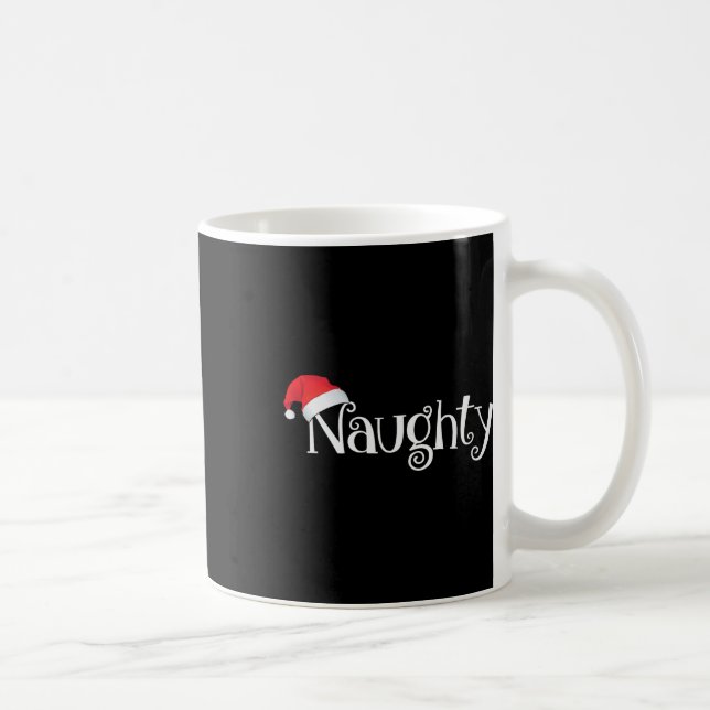 Naughty eller Nice Costume Matching Jul Par Kaffemugg (Höger)