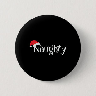 Naughty eller Nice Costume Matching Jul Par Knapp