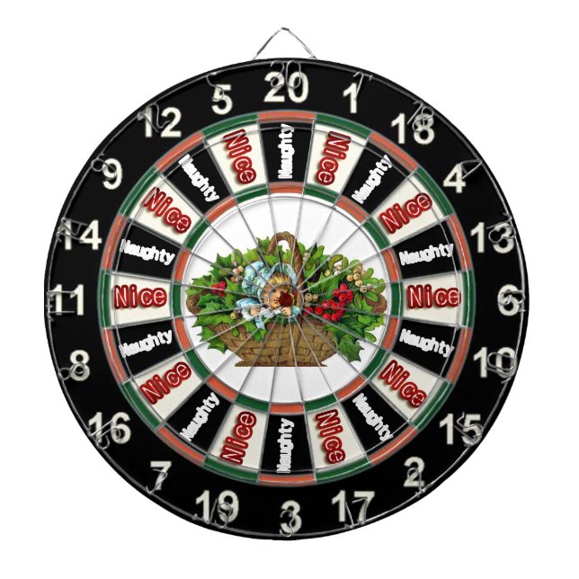Naughty eller Nice Dart Board Piltavla (Framsidan)