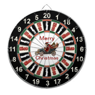 Naughty eller Nice Dart Board Santa Darttavla