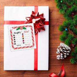 Naughty eller Nice Gift-Märkre Gåvor Etiketter