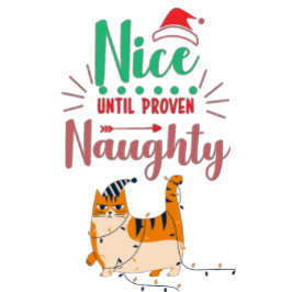 Naughty eller Nice Helg Vykort