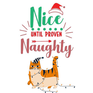 Naughty eller Nice Helg Vykort