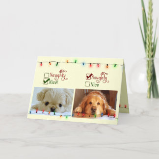 Naughty eller Nice Helgkort