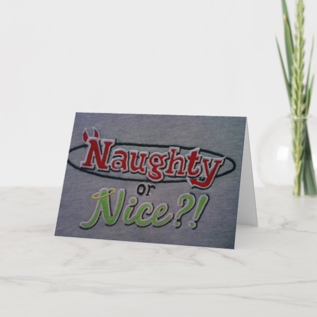NAUGHTY ELLER NICE I PREFER NAUGHTY HELGKORT (Framsida)