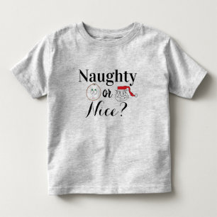 Naughty eller NIce? Jul T-Shirt