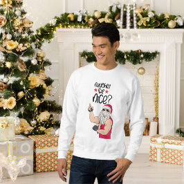 Naughty eller Nice Lång Ärmad Tröja