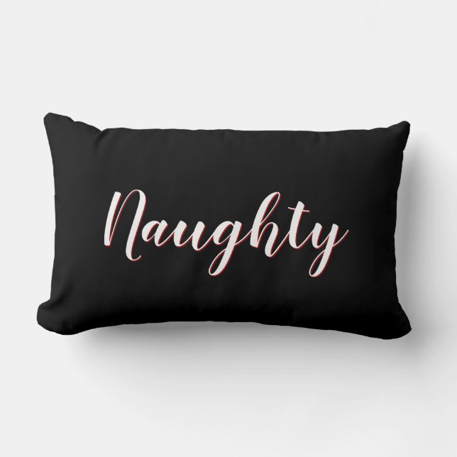 Naughty eller Nice Lumbarkudde (Framsida)