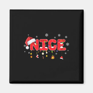 Naughty eller Nice Matchande julkostumma Par Magnet