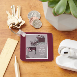 Naughty eller Nice Nyckelring