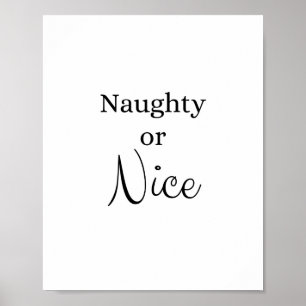 Naughty eller Nice Poster