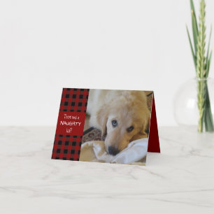 Naughty eller Nice Red Plade GLAD HELG