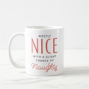 Naughty eller Nice Roliga meningar jul Kaffemugg