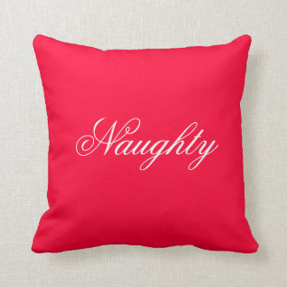 Naughty eller Nice Square Pillow Kudde