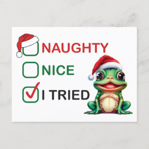 Naughty eller Nice Vykort