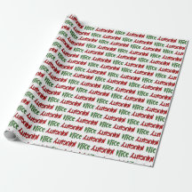 Naughty eller Nice Wrapping Papper