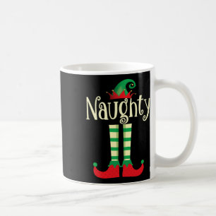 Naughty eller Snygg julklump Den stygga Elf Kaffemugg