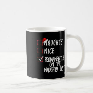 Naughty eller Snygg jullista Kaffemugg