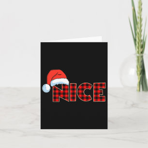Naughty eller Snygg julpar Buffalo Red Play Kort
