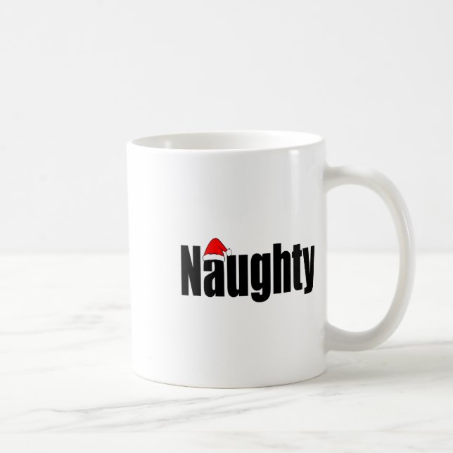 Naughty eller Snygg matchning av julfamiljen Xm Kaffemugg (Höger)