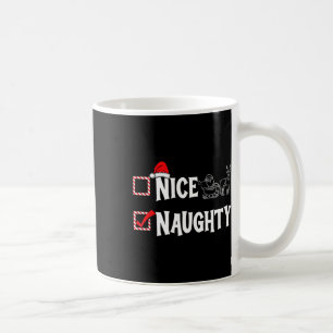 Naughty eller Trevlig jullista Naughty Kaffemugg