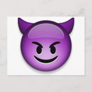 Naughty Emoji ansikte Vykort
