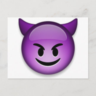 Naughty Emoji ansikte Vykort