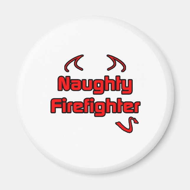 Naughty Firefighter Magnet (Framsidan)