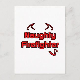 Naughty Firefighter Vykort