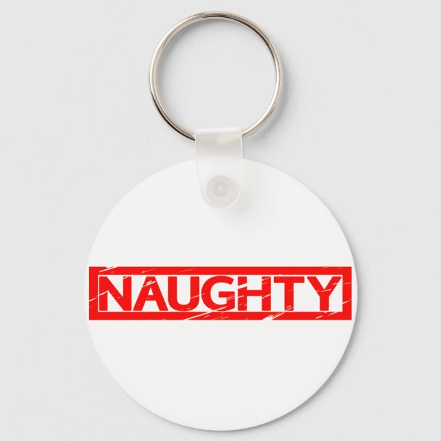 Naughty Frimärke Nyckelring (Framsida)