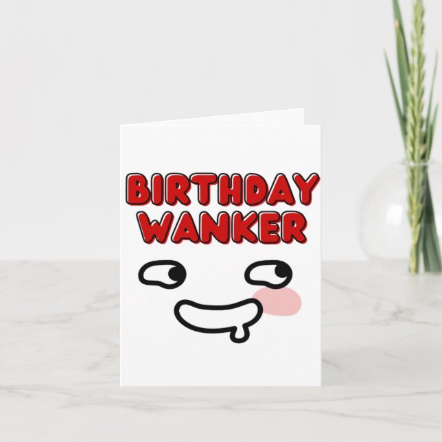 Naughty Funny Birthday Card Kort (Framsida)