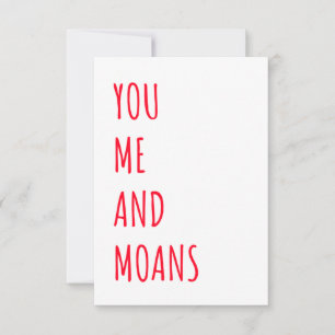 Naughty Funny Valentines day & Birthday Card  Tack Kort