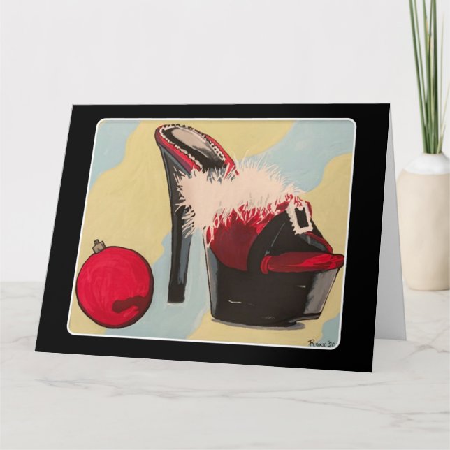 Naughty Girl jul 2020 Painting on a a Kort (Framsida)