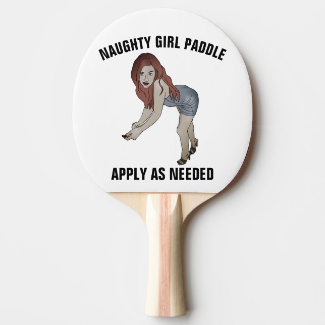 NAUGHTY GIRL PADD;LE Ping Pong Paddles Pingisracket (Framsidan)
