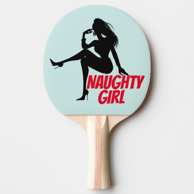 NAUGHTY GIRL PING PONG PADDLE FÖR HENNE PINGISRACKET (Framsidan)